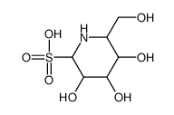 3,4,5-trihydroxy-6-(hydroxymethyl)piperidine-2-sulfonic acid结构式