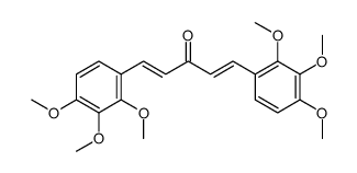 1,5-bis(2,3,4-trimethoxyphenyl)penta-1,4-dien-3-one Structure