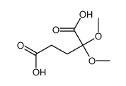 2,2-dimethoxypentanedioic acid Structure