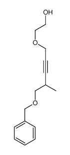 2-(4-methyl-5-phenylmethoxypent-2-ynoxy)ethanol结构式