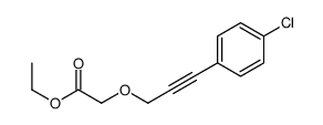 ethyl 2-[3-(4-chlorophenyl)prop-2-ynoxy]acetate结构式