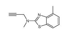 2-Benzothiazolamine,N,4-dimethyl-N-2-propynyl-(9CI)结构式