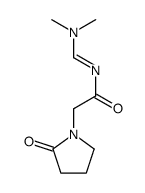 N-(dimethylaminomethylidene)-2-(2-oxopyrrolidin-1-yl)acetamide Structure