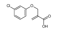 2-[(3-chlorophenoxy)methyl]prop-2-enoic acid结构式
