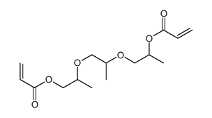 2-[2-(2-prop-2-enoyloxypropoxy)propoxy]propyl prop-2-enoate结构式