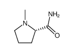 (S)-1-甲基吡咯烷-2-甲酰胺结构式