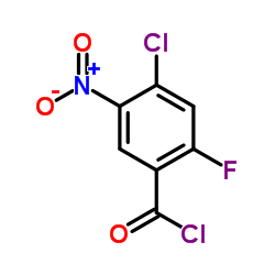 4-Chloro-2-fluoro-5-nitrobenzoyl chloride结构式