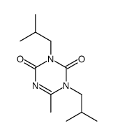 6-methyl-1,3-bis(2-methylpropyl)-1,3,5-triazine-2,4-dione Structure