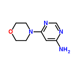 4-氨基-6-吗啉并嘧啶结构式