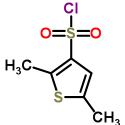 2,5-二甲基-3-硫代噻吩磺酰氯结构式