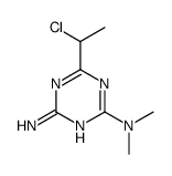 6-(1-chloroethyl)-2-N,2-N-dimethyl-1,3,5-triazine-2,4-diamine Structure