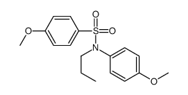 4-methoxy-N-(4-methoxyphenyl)-N-propylbenzenesulfonamide Structure