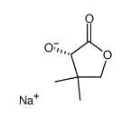Sodium; (S)-4,4-dimethyl-2-oxo-tetrahydro-furan-3-olate结构式