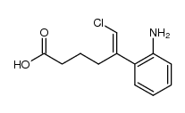 5-(2-amino-phenyl)-6-chloro-hex-5-enoic acid结构式