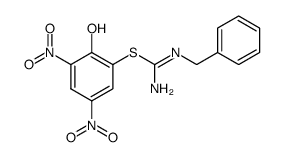 6-(N-benzylamidiniothio)-2,4-dinitrophenolate Structure