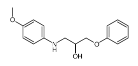 1-(4-methoxyanilino)-3-phenoxypropan-2-ol结构式