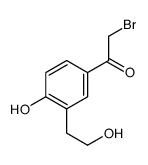 2-bromo-1-[4-hydroxy-3-(2-hydroxyethyl)phenyl]ethanone结构式