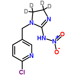 吡虫啉-d4结构式
