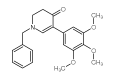 1-苄基-5-(3,4,5-三甲氧基-苯基)-2,3-二氢-1H-吡啶-4-酮结构式