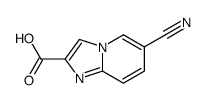 6-氰基咪唑并[1,2-A]吡啶-2-羧酸结构式