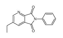 3-ethyl-6-phenylpyrrolo[3,4-b]pyridine-5,7-dione结构式