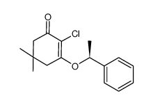 2-chloro-5,5-dimethyl-3-((S)-1-phenyl-ethoxy)-cyclohex-2-enone结构式