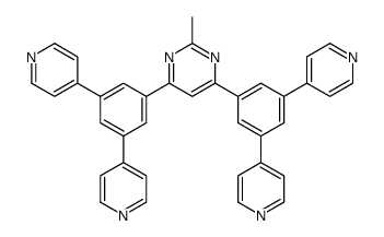 4,6-Bis(3,5-di(pyridin-4-yl)phenyl)-2-Methylpyrimidine Structure
