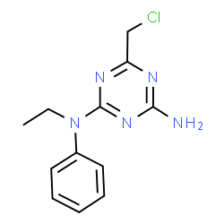 6-(Chloromethyl)-N-ethyl-N-phenyl-1,3,5-triazine-2,4-diamine结构式