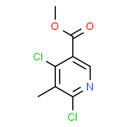 4,6-二氯-5-甲基烟酸甲酯结构式