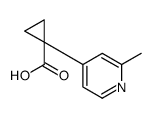1-(2-甲基吡啶-4-基)环丙烷羧酸结构式