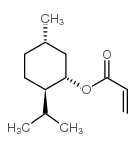 (1S,2R,5S)-2-异丙基-5-甲基环己基丙烯酰基酯结构式