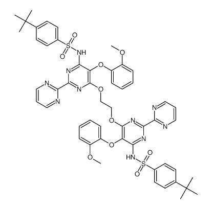 Benzenesulfonamide, N,N'-[1,2-ethanediylbis[oxy[5-(2-Methoxyphenoxy)[2,2'-bipyrimidine]-6,4-diyl]]]bis[4-(1,1-dimethylethyl)- picture