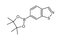 6-(4,4,5,5-四甲基-1,3,2-二噁硼烷-2-基)苯并[d]异噻唑结构式