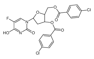 3,5-Di-O-p-chlorobenzoyl α-Floxuridine Structure