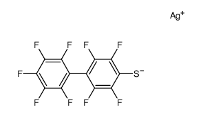 silver(I) 4-nonafluorodiphenylthiolate结构式