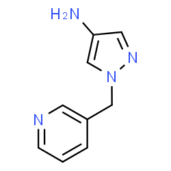 1-(吡啶-3-基甲基)-1H-吡唑-4-胺结构式