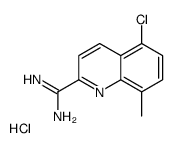 5-chloro-8-methylquinoline-2-carboximidamide,hydrochloride Structure