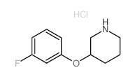 3-(3-Fluorophenoxy)piperidine hydrochloride Structure