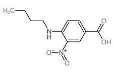 4-丁基氨基-3-硝基苯甲酸结构式