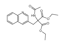 diethyl acetamido(3-quinolylmethyl)malonate Structure