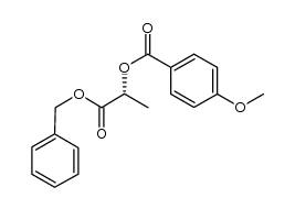 (R)-1-(benzyloxy)-1-oxopropan-2-yl 4-methoxybenzoate结构式