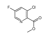 3-氯-5-氟吡啶-2-羧酸甲酯结构式