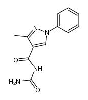 allophanoyl-4 methyl-3 phenyl-1 pyrazole结构式