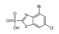 4-Bromo-6-chlorobenzo[d]thiazole-2-sulfonic acid Structure