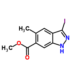 Methyl 3-iodo-5-methyl-1H-indazole-6-carboxylate Structure