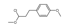 1-Chloro-1-methoxy-3-(4-methoxyphenyl)propane结构式