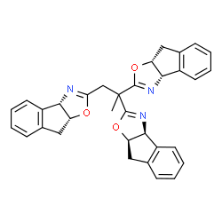 (3aS,3a'S,3a"S,8aR,8a'R,8a"R)-2,2',2"-(丙烷-1,2,2-三基)三(8,8a-二氢-3aH-茚并[1,2-d]恶唑)结构式