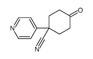 4-OXO-1-(4-PYRIDINYL)CYCLOHEXANECARBONITRILE Structure