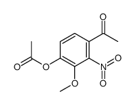 4-Acetyl-2-methoxy-3-nitrophenyl acetate Structure
