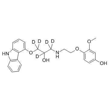 4-羟基苯基卡维地洛D5结构式